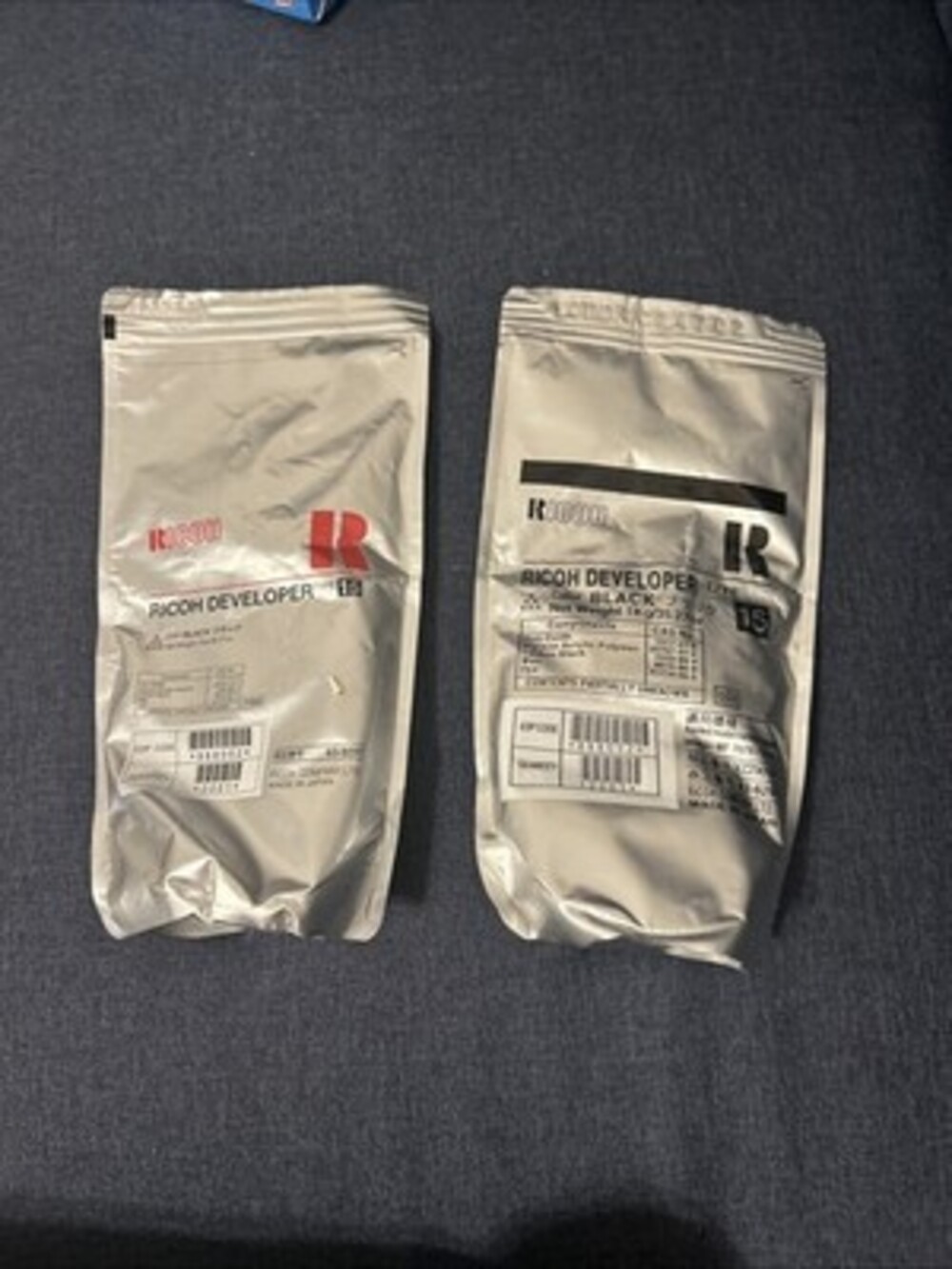 2 pack!! 885176, A0959645 Genuine Ricoh Black PPC Developer Type 1 OEM